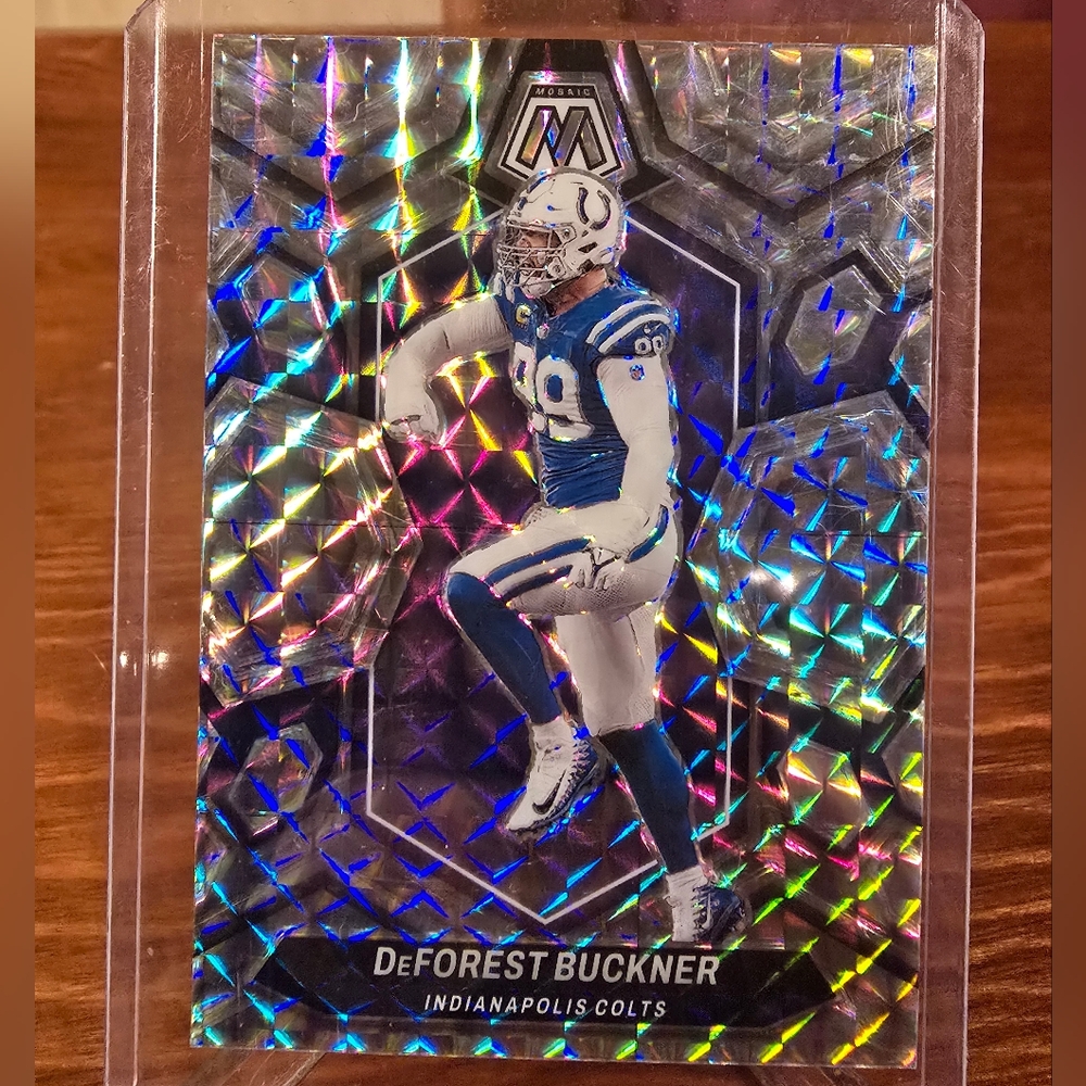 2024 Panini Mosaic DeForest Buckner Mosaic Prizm #97 Indianapolis Colts